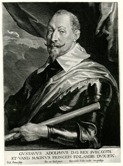 Gustav II Adolf, Rei da Suécia de German School