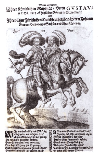 Gustavus Adolphus II (1594-1632) e Gustavus Adolphus IV (1778-1837), Reis da Suécia de German School