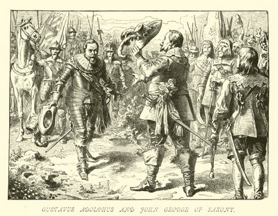 Gustavus Adolphus e John George da Saxônia de German School