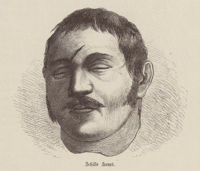 Chefe de Ferdinand von Schil, soldado prussiano que se rebelou contra a ocupação francesa (gravura) de German School