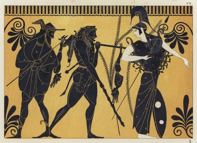 Hércules e Cercopes de German School
