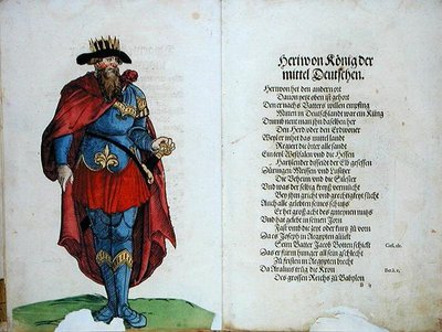 Heriwon, Rei dos Alemães do Meio, de "A Origem dos Doze Antigos Reis e Príncipes da Nação Alemã". de German School
