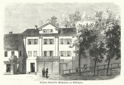 Casa do poeta alemão, filólogo e historiador literário Ludwig Uhland, Tubigen de German School