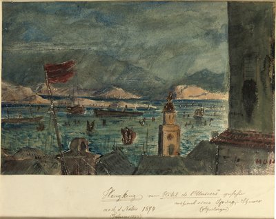 Hong Kong do Hotel de l "Univers: abril na Ásia, 1874 de German School