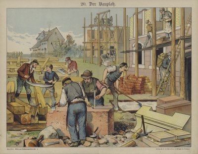 Construção da casa (cor litho) de German School