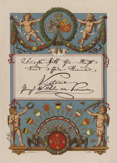 Ilustração do álbum de filha de German School