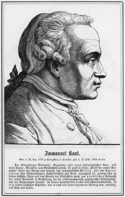 Immanuel Kant (gravura) de German School