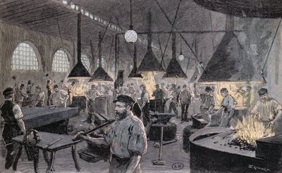 Cais imperial em Kiel, Alemanha, c.1900 de German School