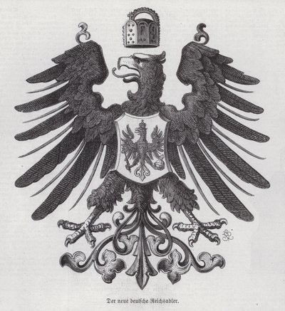 Águia Imperial, novo emblema da Alemanha (gravura) de German School