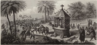 procissão indiana (gravura) de German School