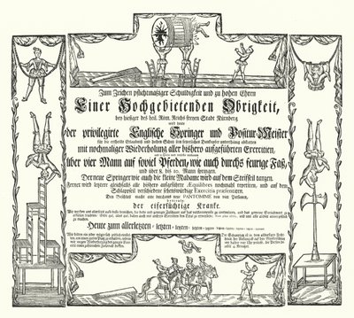 Convite para um espectáculo público em Nuremberga (gravação) de German School