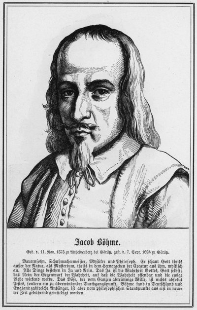 Jacob Bohme (gravura) de German School