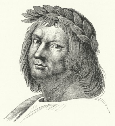 Jacopo Sannazaro, poeta italiano (gravura) de German School