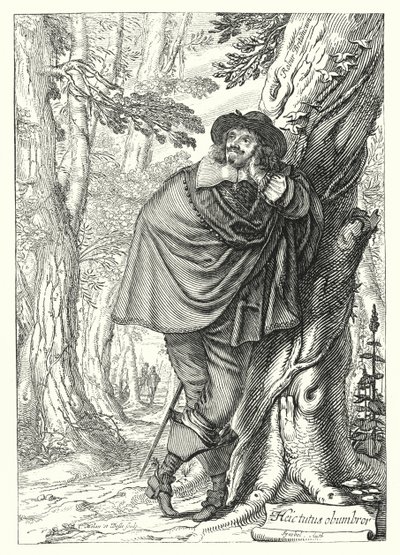 James Howell, historiador e escritor Anglo-Welsh (gravura) de German School