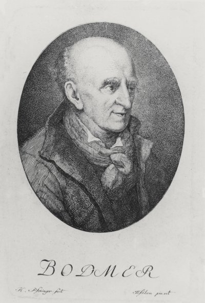 Johann Jacob Bodmer (gravura) de German School
