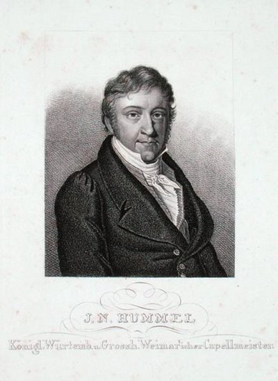 Johann Nepomuk Hummel (1778-1837) (gravura) de German School