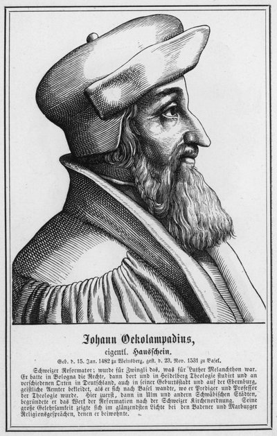 Johann Oekolampadius (gravura) de German School