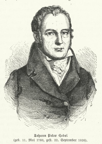Johann Peter Hebel, poeta alemão de German School