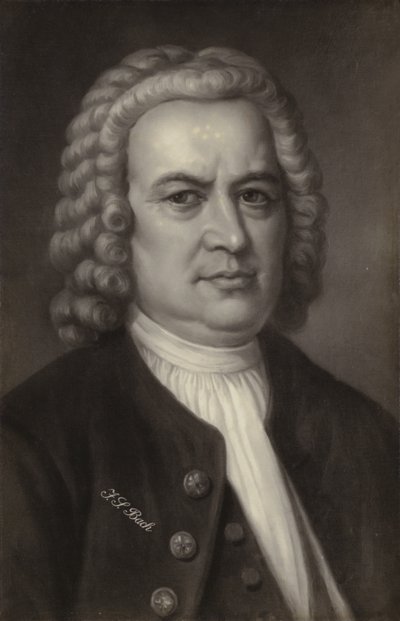 Johann Sebastian Bach, compositor alemão, organista, cravista, violista e violinista do período barroco (1685-1750) de German School