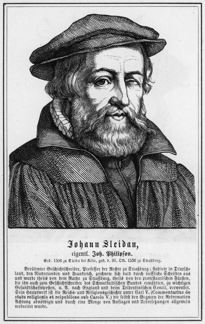 Johann Sleidan (gravura) de German School