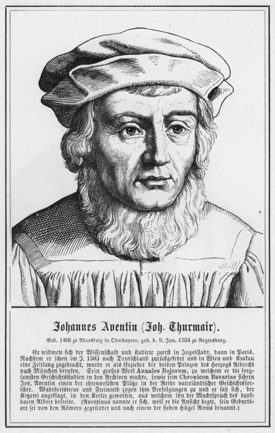 Johannes Aventin, Johannes Thurmair (gravura) de German School