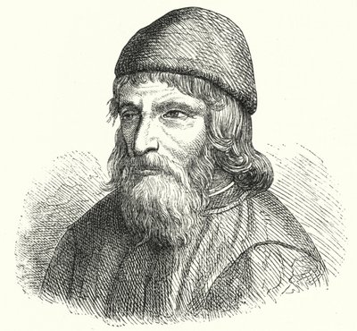 Johannes Trithemius, abade beneditino alemão e polimata (gravura) de German School