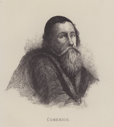 John Amos Comenius, filósofo checo, teólogo e militante da educação (litho) de German School