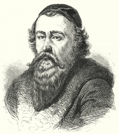 John Amos Comenius, filósofo e teólogo morávio (gravura) de German School