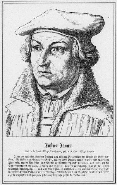 Justus Jonas (gravura) de German School