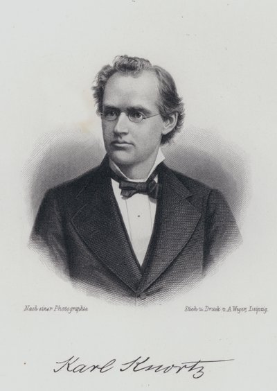 Karl Knortz, autor germano-americano (gravura) de German School