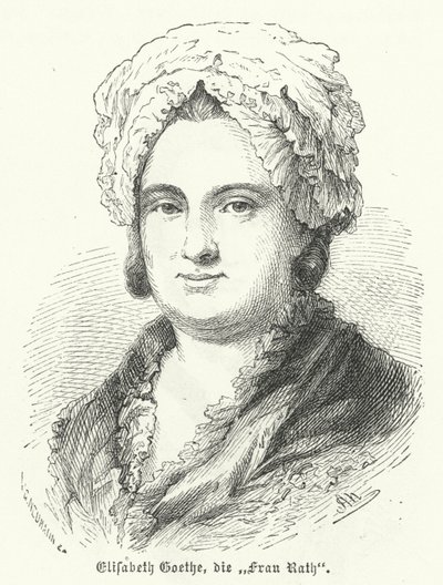 Katharina Elisabeth Goethe, mãe do escritor alemão Johann Wolfgang Goethe de German School