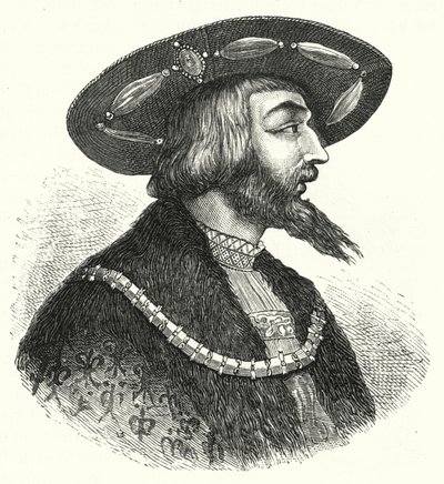 Rei Luís II da Hungria (gravura) de German School