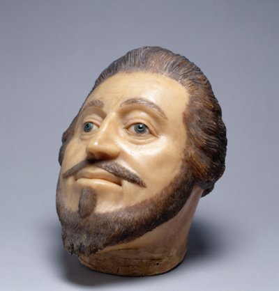 Landgrave Moritz de Hesse, 1600-25 (cera, vidro e cabelo) de German School