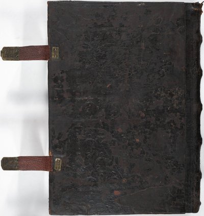 Lewis E 161, Missal, contracapa, Franconia, possivelmente Forchheim, Alemanha de German School