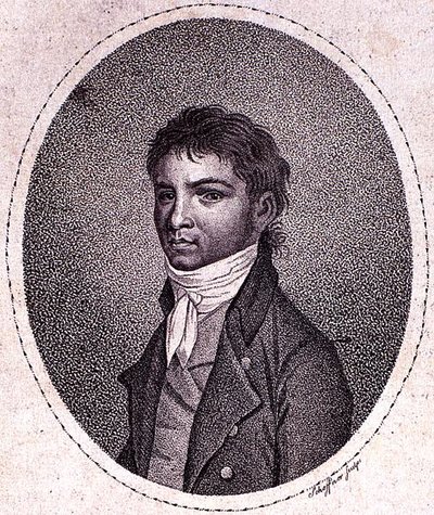 Louis van Beethoven (1712-73) gravado por Scheffner (mezzotint) de German School
