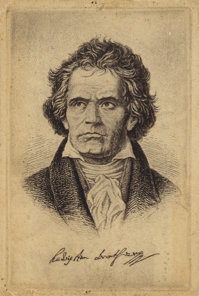 Ludwig van Beethoven, compositor e pianista alemão (1770-1827) de German School