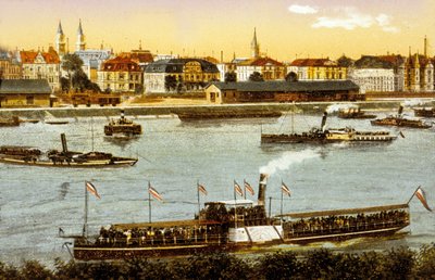 Ludwigshafen Am Rhein, c.1910 (cor litho) de German School