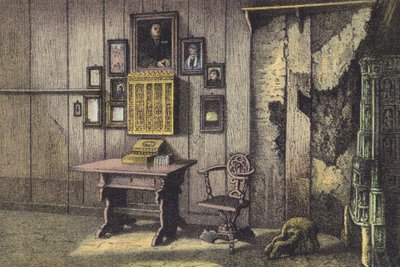 Luthers Room at the Wartburg (chromolitho) de German School