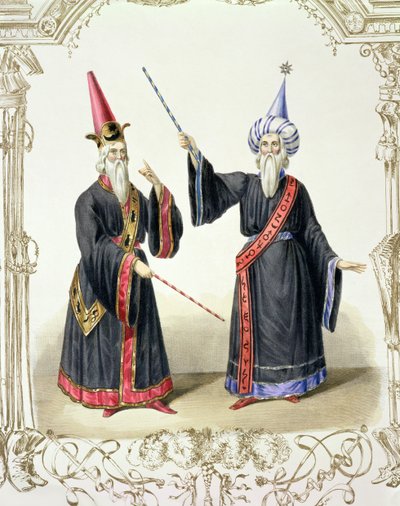 Mágicos no Carnaval de Berlim, 1836 de German School