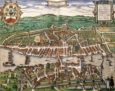 Mapa de Zurique, 1575 de German School