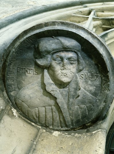 Martin Luther aos 57 anos com a Luther Rose, C16 (alívio) de German School