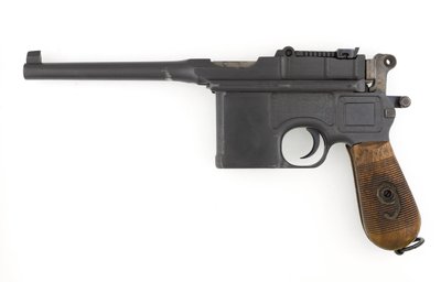 Mauser C96 pistola auto-carregadora de 9 mm, modelo Export convertido em Parabellum de 9 mm (pistola, auto-carregadora, Mauser, conversão C96 de 9 mm) de German School