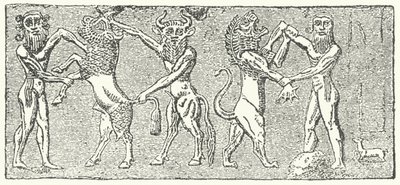 Encontro de Enkidu e Gilgamesh de German School
