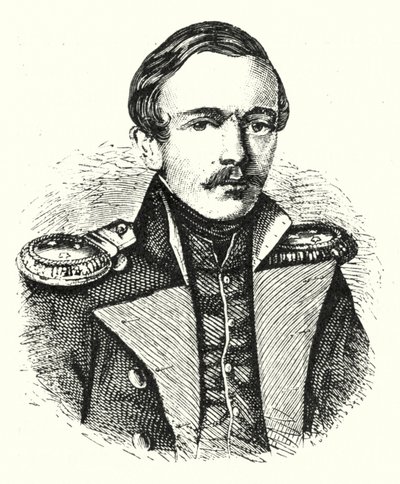 Mikhail Lermontov, poeta, escritor e pintor russo de German School