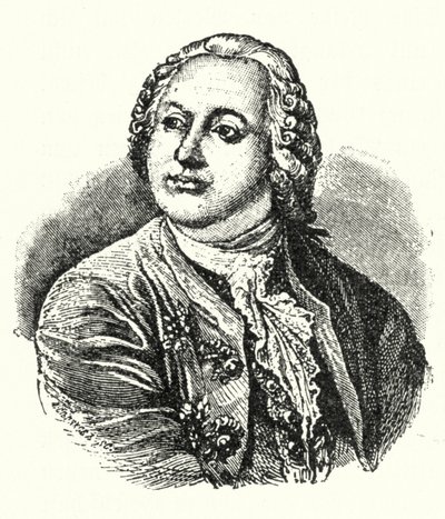Mikhail Lomonosov, escritor e cientista russo (gravura) de German School