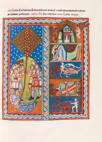 Miniatura de Liber Scivias por Hildegard de Bingen, c. 1175 (facsimile) de German School