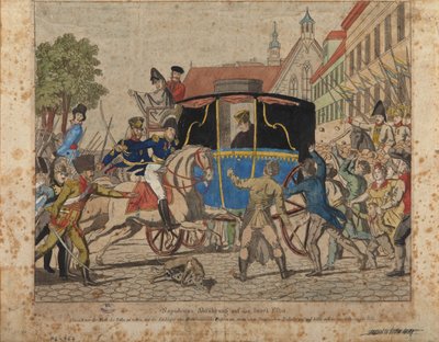Napoleons exilam para a ilha de Elba de German School