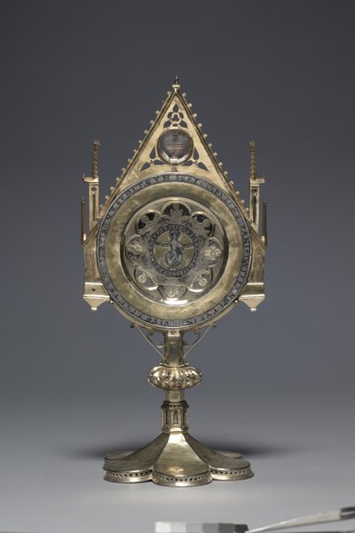 Ostensório com "Patena de São Bernardo", Baixa Saxônia (prata e prata dourada) de German School