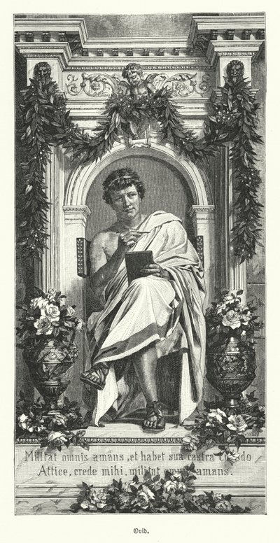 Ovid, poeta romano (gravura) de German School