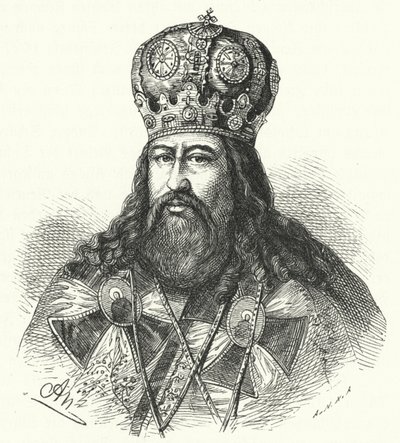 Patriarca Nikon de Moscovo (gravura) de German School